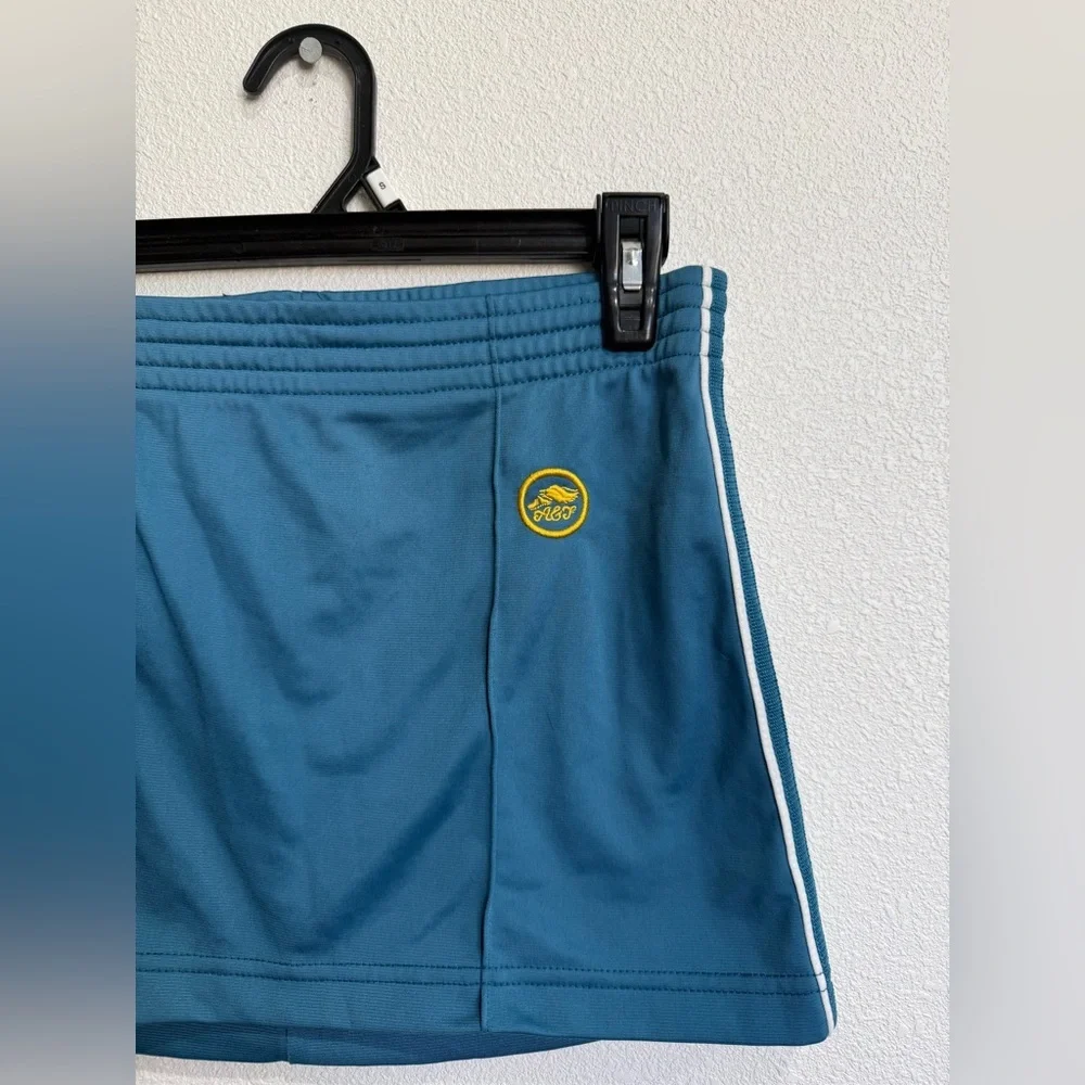 Vintage Y2K Abercrombie & Fitch Teal Skirt with White Stripes - Picture 4 of 6